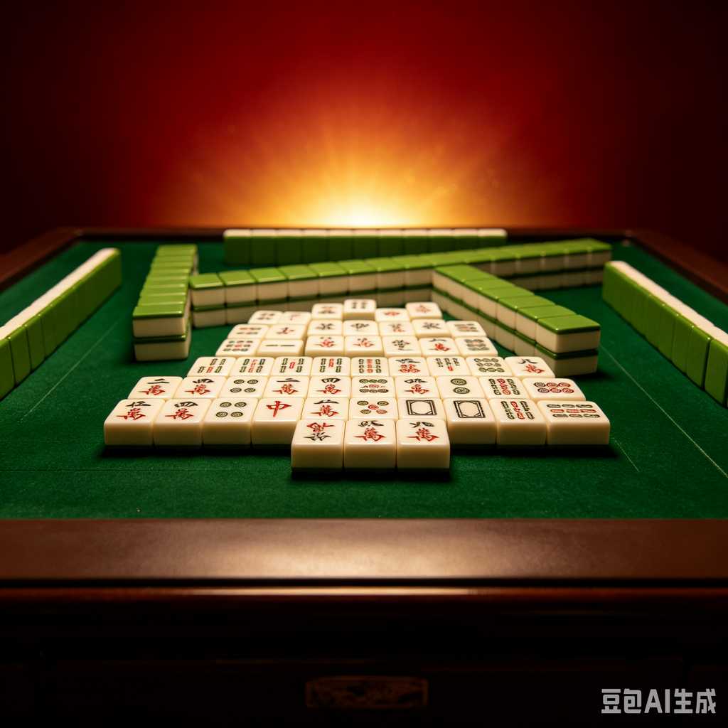 stylish text mahjong set
